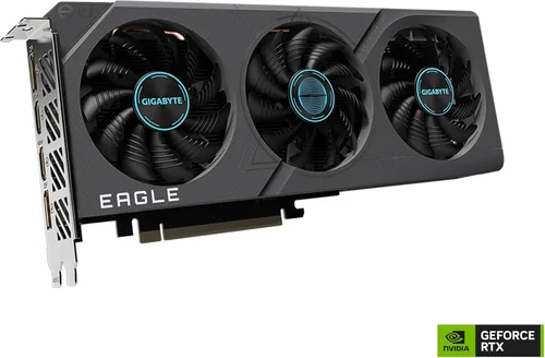 Vista 3 de GIGABYTE - Tarjeta gráfica GeForce RTX 4060 Eagle OC 8G, 3 ventiladores WINDFORCE, 8 GB 128 bits GDDR6, tarjeta de video GV-N4060EAGLE OC-8GD