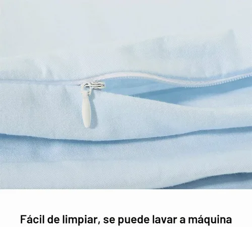 Vista 3 de Funda de almohada de embarazo/funda de almohada en forma de U/Funda de almohada de embarazo/Funda de almohada de maternidad con funda de algodón Azul