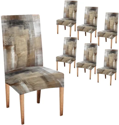 Vista 120 de CAPSCEOLL - Juego de 2 fundas para sillas elásticas, extraíbles y lavables, fundas para sillas Parson para sala de estar, comedor, cocina