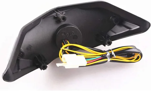 Vista 4 de MZS Luz trasera para motocicleta, LED integrado intermitente transparente compatible con EX 300 EX300 2013-2017