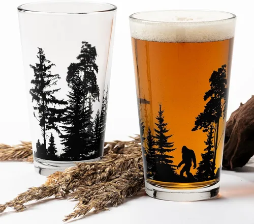 Vista 3 de Vasos de Pinta de Black Lantern – Vasos de Cerveza para Entusiastas de la Cerveza Artesanal - Juego de Dos Vasos de 16 oz. - Vasos de Cóctel