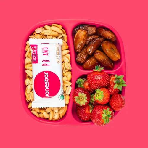 Vista 9 de JONESBAR USDA Organic Fruit & Nut Bar, Non-GMO, Kosher, Vegan, Gluten Free, Simple Snack (Berries & Almonds, 1 Bar (Pack of 1))