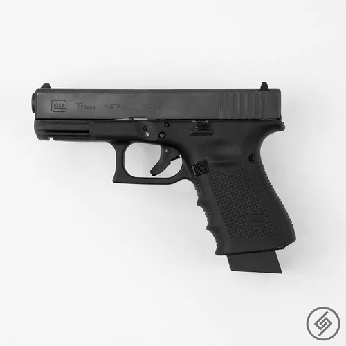 Vista 3 de Spartan Mounts Compatible con pistolas Glock Gancho de montaje para pantalla de pared de pistola Sistema de organización de almacenamiento