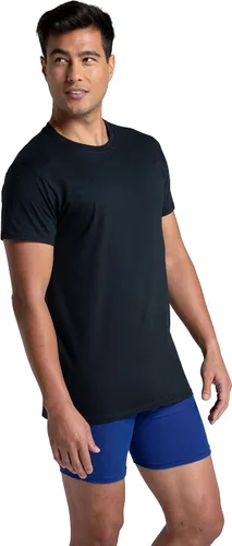 Vista 2 de Fruit of the Loom - Camiseta de algodón Eversoft con cuello redondo para hombre, diseño se mantiene en su lugar