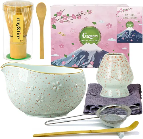Vista 12 de Clay&Fire Batidor de matcha, paquete de 2 batidor de bambú hecho a mano para polvo matcha, Chasen japonés tradicional para agitador de matcha, 100%