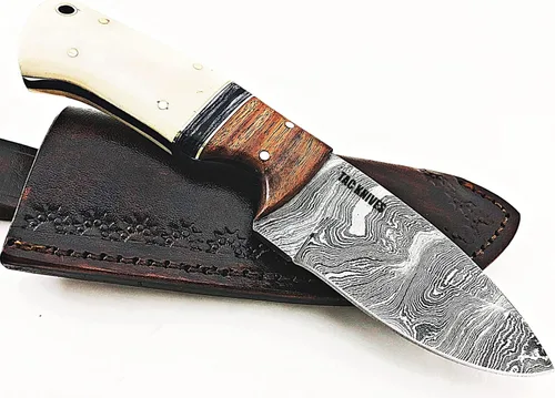 TAC KNIVES Cuchillo de acero de Damasco hecho a mano personalizado - Hermoso | Camping, cuchillo de supervivencia para hombres - Cuchillo EDC