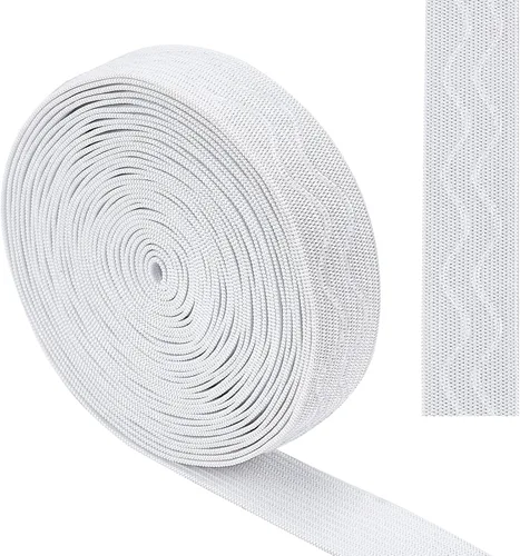 Vista 8 de GORGECRAFT Cinta elástica de silicona antideslizante de 5 yardas de 1 pulgada de ancho, banda de agarre elástica de goma, correas elásticas