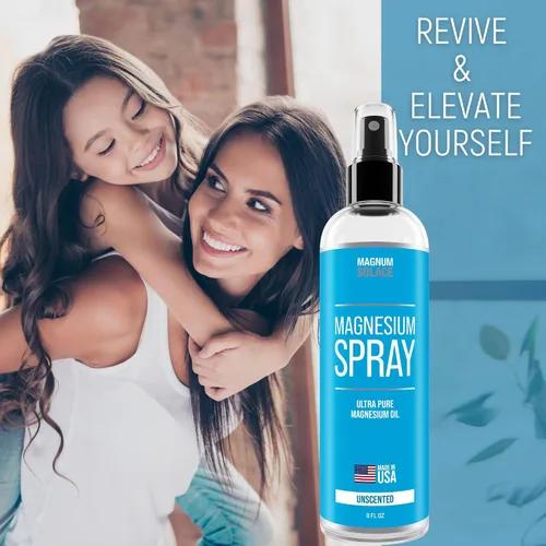 Vista 5 de Spray de magnesio – Aceite de magnesio para pies – Aceite de magnesio puro de grado USP grande de 12 onzas – Fabricado en Estados Unidos desde 2008