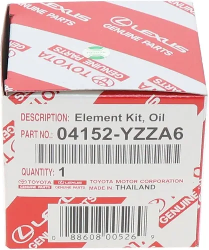 Vista 5 de Elemento de filtro de aceite reemplazable genuino Toyota 04152-YZZA6