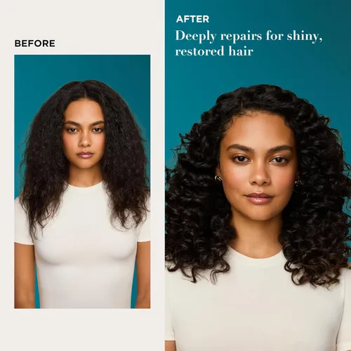 Vista 6 de OGX Renewing + Aceite de Argán de Marruecos para el Cabello, tratamiento de suero penetrante extra fuerte para cabello seco, dañado, encrespado
