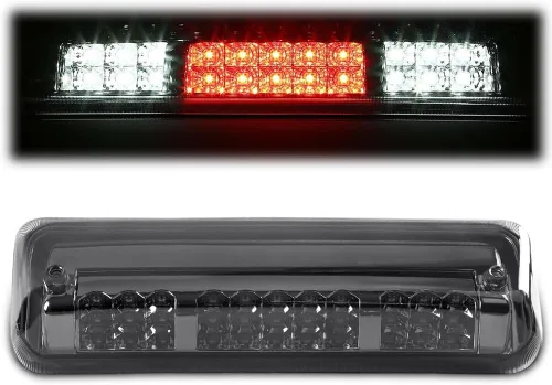 PIT66 3ª luz de freno LED, compatible con Ford F-150 Lobo 04-08/Fit 07-10 Ford Explorer Sport Trac/Fit 06-08 Lincoln Mark LT lente transparente de