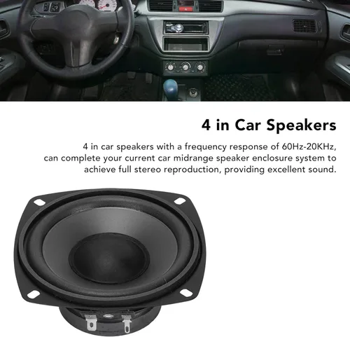 Vista 5 de Car Audio YH-400 400 Watt 4 "Audio Altavoz de gama media