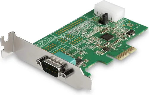 StarTech.com Tarjeta adaptadora PCI Express RS232 de 1 puerto serie - Tarjeta controladora de host serie PCIe RS232 - PCIe a Serial DB9 - UART 16950