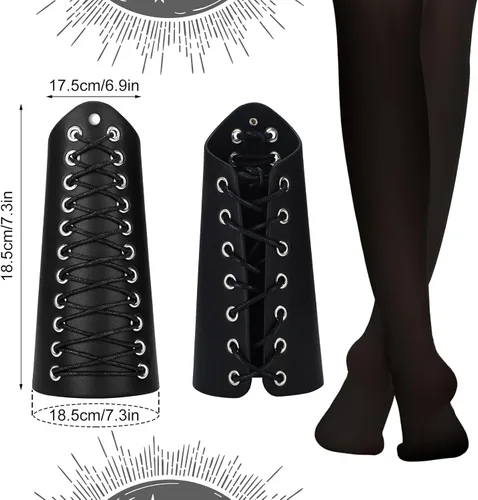 Vista 4 de Jeyiour Juego de 5 disfraces de hadas renacentistas para mujer, bata medieval con capucha y orejas de elfo, accesorios para Halloween y cosplay