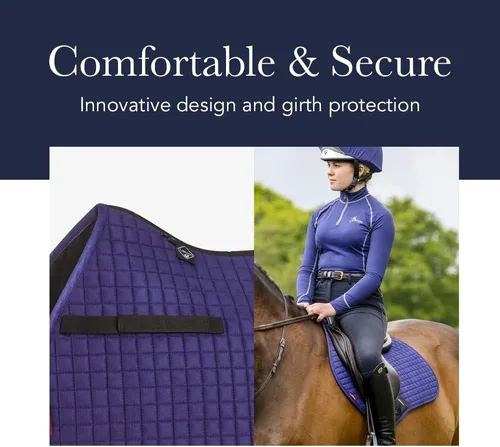 Vista 4 de LeMieux Almohadilla cuadrada de gamuza de uso general para silla de montar - Almohadillas inglesas para caballos - Equipo y accesorios de equitación