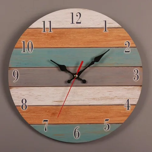 Vista 6 de Wall Clocks, Silent Non Ticking-12 Inch Quality Quartz Battery Operated Round Easy to Read Clock Decorative for