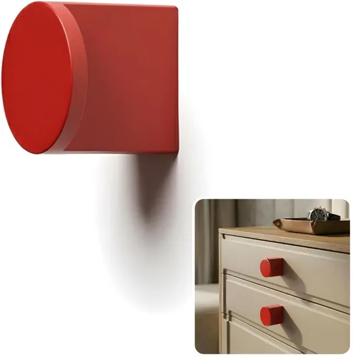 Vista 15 de ROUS Hardware Pomo de corte moderno Mid-Century de mediados de siglo, mango de aluminio fresado sólido con acabado mate para cocina, baño, muebles