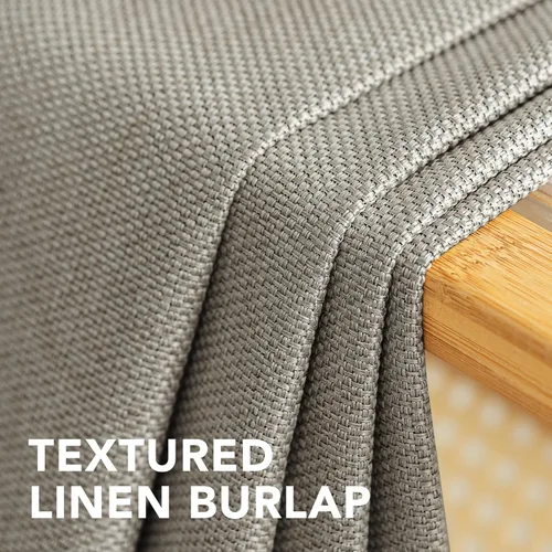 Vista 6 de H.VERSAILTEX Cortina de lino para oscurecer la habitación para dormitorio/sala de estar, cortinas opacas extra anchas de 100 x 84 pulgadas