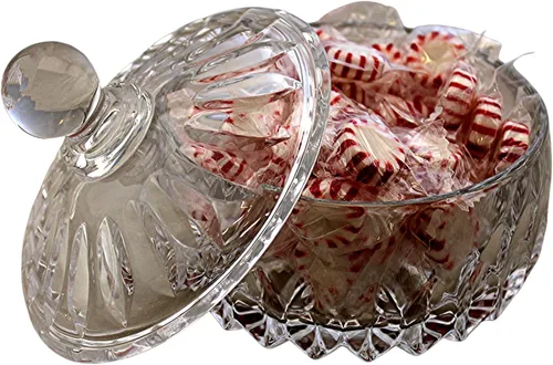 Vista 4 de Dependable Industries Inc. - Recipiente redondo de cristal para dulces y azúcar con tapa, perfecto para dulces, azúcar y cubos, adición esencial