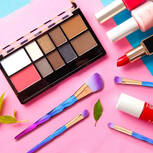 Vista 5 de Juego de 12 brochas de maquillaje de primera calidad, base de mezcla, rubor, corrector de ojos, cara, labios, brochas para polvo, crema líquida, kit