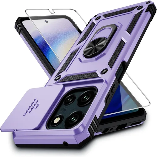 Vista 15 de Funda para Moto G Stylus 5G (2021), cubierta para lente de cámara, protector de pantalla HD, protección contra caídas de grado militar de 10 pies