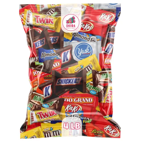 Vista 3 de Paquete surtido de chocolates surtidos – Surtido de chocolate para fiesta envuelto individualmente – Chocolate para cada ocasión (2 libras)