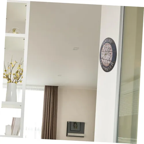 Vista 7 de ULTECHNOVO Retro Arabic Numeral Wall Clock Black Silent Non-Ticking Decorative Hanging Clock for Home Living Bedroom Modern Simple Wall Decor