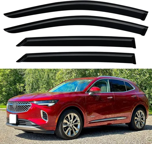 Vista 189 de Viseras de Ventana Protectores de Lluvia para Toyota Corolla 2009-2013, Deflectores de Viento de Ventilación de Ventana de Canal Externo Viseras