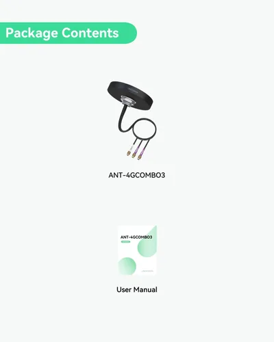 Vista 8 de LINOVISION Antena combinada 4G LTE MIMO y WiFi 3 en 1, 2X 4G LTE y 1x Wi-Fi de doble banda, antena SMA de techo al aire libre para IOT-R32, Inhand