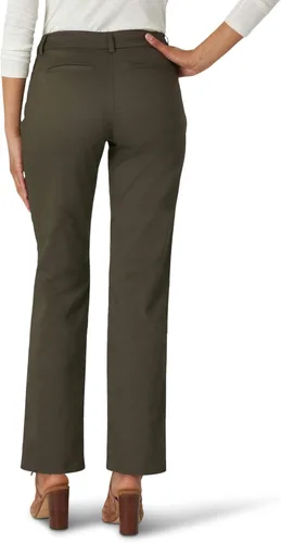 Vista 3 de Lee - Pantalón de pierna recta, ajuste relajado y antiarrugas para mujer
