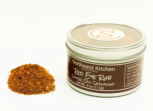 Vista 2 de Spiva Cooking - Red Eye Rub - Condimento para café y chile dulce - Cómo utilizar: Carne de res, filetes, pechuga, hamburguesas, paleta de cerdo