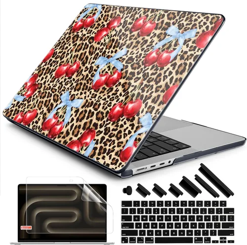 Vista 25 de DONGKE Funda para M5 MacBook Pro de 14 pulgadas 2025 2024-2021 M4 M3 M2 M1, cubierta de carcasa dura de plástico compatible con A3434 A3112 A3401