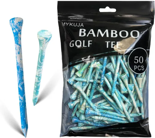 Vista 8 de MYKUJA Camisetas de golf de bambú de madera Camisetas de golf rosas profesionales 3-1/4,2-3/4,2-1/8 pulgadas Paquete de 50/100 Camiseta de golf