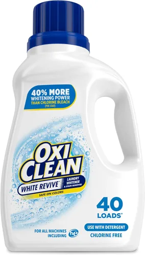 Vista 10 de OxiClean White Revive - Aditivo líquido blanqueador y removedor de manchas, blanqueador de oxígeno activado por agua para lavandería, 45 onzas