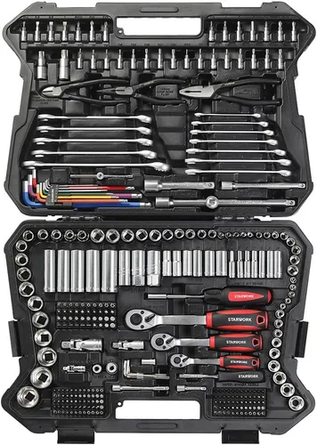 Vista 2 de STARWORK TRUE MECHANIC™ Juego de herramientas mecánicas de 314 piezas y juego de dados, juego métrico profesional