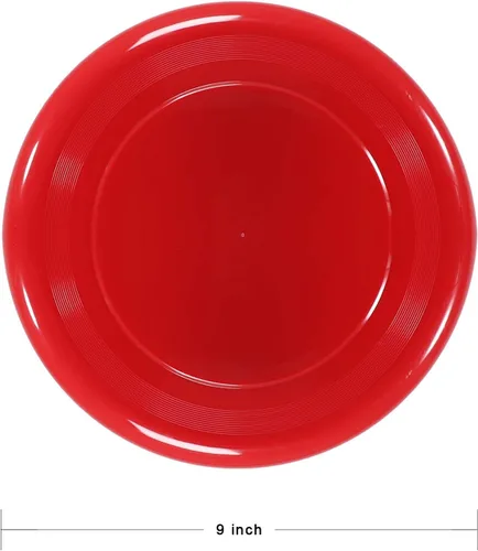 Vista 3 de Flying Disc - Disco volador de plástico de 9 pulgadas para discos, juego de 8 discos voladores a granel (3.35 oz)