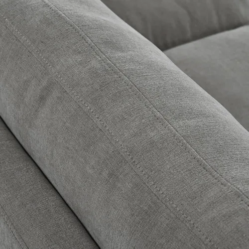 Vista 249 de Sofá modular de felpilla con tapicería en forma de L, sofá modular de 4 asientos con otomana extraíble y 5 almohadas para sala de estar, apartamento