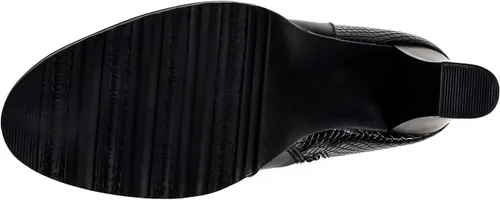 Vista 7 de mysoft - Botines de tacón grueso con cremallera para mujer, altura hasta el tobillo, con correa en el tobillo