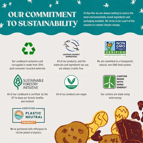 Vista 6 de Raw Rev Glo Vegan - barras de proteínas sin gluten