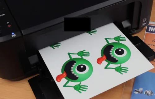 Vista 4 de PPD Premium: papel adhesivo de vinilo imprimible para impresora de inyección de tinta - 10 hojas brillantes de 8.5 x 11 - autoadhesivo, impermeable