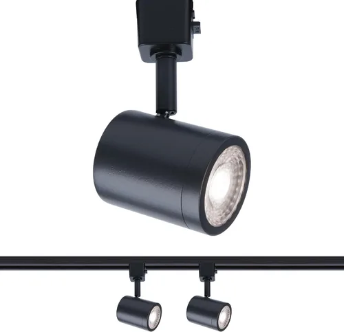 Vista 16 de WAC Lighting Charge 8010 - Cabezal de riel LED ajustable de 5 CCT seleccionable, 9 W, 865 lúmenes, totalmente regulable en negro para riel de 3