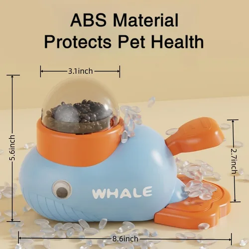 Vista 6 de Juguete dispensador interactivo para gatos, rompecabezas interactivo para perros, dispensador de alimentos para perros para alimentación saludable