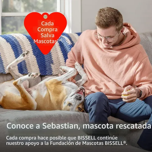 Vista 8 de Bissell CleanView Aspiradora giratoria con rodillo de cepillo de triple acción, dirección giratoria, varita de extensión, tanque de suciedad fácil