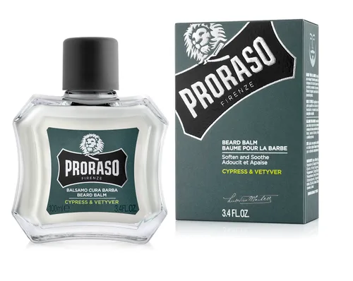 Vista 10 de Proraso - Bálsamo para barba para hombres, nutre y suaviza el crecimiento de la barba nueva y las barbas cortas