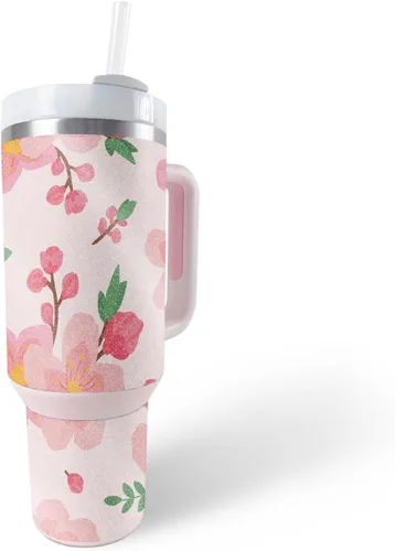 Vista 14 de MightySkins - Vaso con purpurina brillante compatible con Stanley The Quencher H2.0 FlowState de 40 onzas, mármol magma, acabado protector