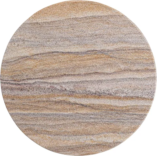 Vista 8 de Posavasos redondos absorbentes de agua hechos a mano para bebidas, 4 pulgadas de ancho, hechos de arenisca arcoíris (juego de 6 sin soporte)