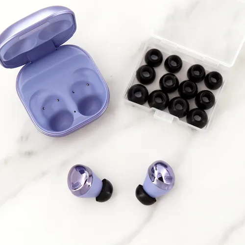 Vista 9 de 6 pares de almohadillas de espuma viscoelástica para Galaxy Buds Pro, 3 tamaños de repuesto S/M/L que reducen el ruido en la funda, cómodos Espuma