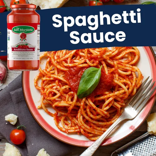Vista 4 de La San Marzano Salsa Arrabiata, 24 onzas, salsa para pasta hecha en Italia, tomate multiusos de primera calidad, todo natural, dieta mediterránea