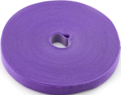 Vista 23 de Cinta de velcro reutilizable para sujetar cables, rollo de 3/4 de pulgada de doble cara con gancho