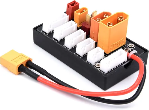 Vista 8 de Readytosky XT30 XT60 XT90 JST T Connector Lipo Battery Multi Charger 2-6S Lipo Battery Parallel Charging Board for Imax B6 B6AC IDST Q6 Lite